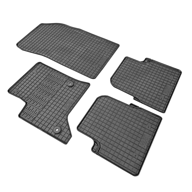 Set tapis de caoutchouc sur mesure pour Jeep Avenger (Hybrid) 2023- & Fiat 600 (Hybrid) 2023- & Alfa Romeo Junior (Hybrid) 2024- (4-pièces + points de fixage)
