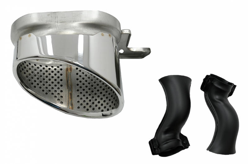 Diffusor Audi A6 S-Line C8 Glanzend Zwart incl. sierstukken