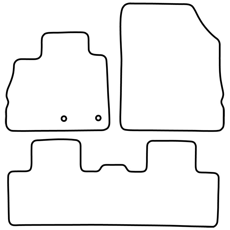 Set de tapis de sol en velours sur mesure pour Renault Scenic IV 2016-