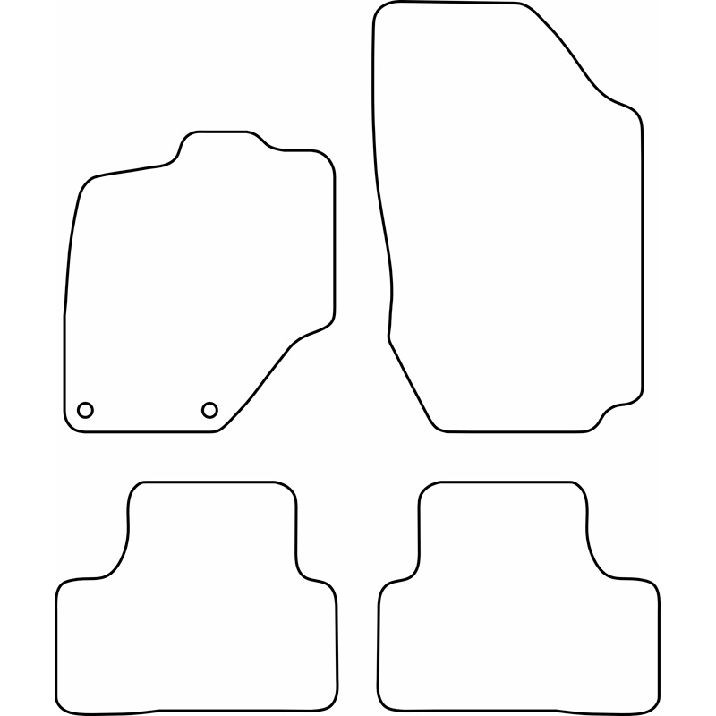 Set de tapis de sol sur mesure pour Peugeot 3008 III 2024- incl. e-3008