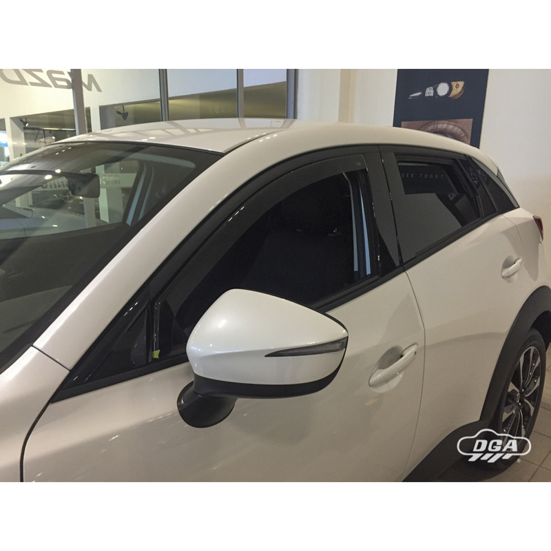 DGA Jeu de Déflecteurs d'Air sur mesure pour Mazda CX-3 (DK) 2015- (4-pièces)