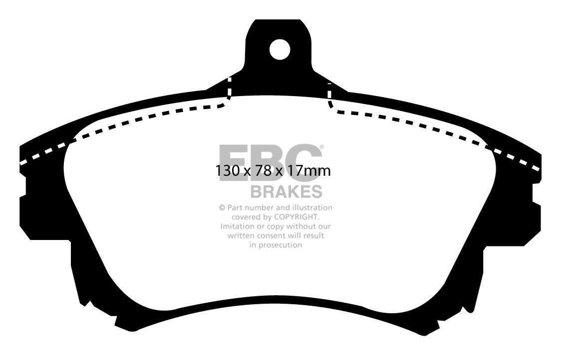 EBC Brakes VOLVO V40 1.9 Turbo T4 (200 BHP) 97-2004 Remblokken v