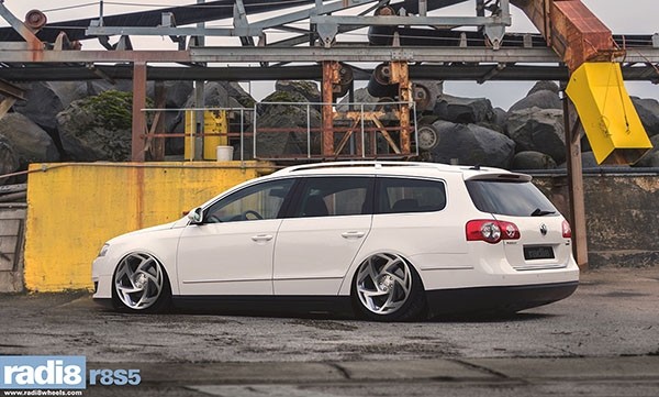 RADI8 S5 9.5x18 5x100 35 Gloss black machine face 66,6 Velgen