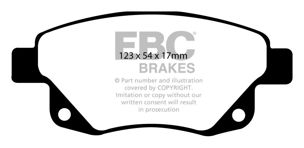 EBC Brakes FORD BEDRIJFSWAGEN Tourneo 2.2 TD FWD 2006-.. Remblok
