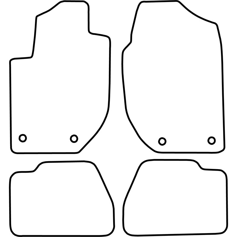 Set de tapis de sol en velours sur mesure pour Landrover Freelander 2001-2007