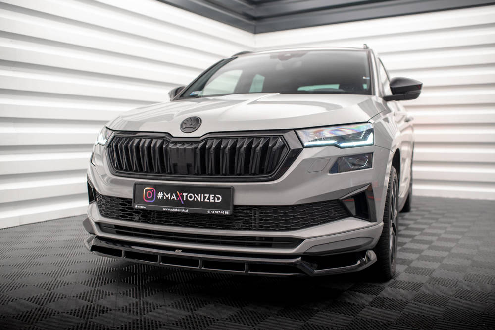 Voorspoiler Skoda Karoq Sportline FL Maxton Glans Zwart