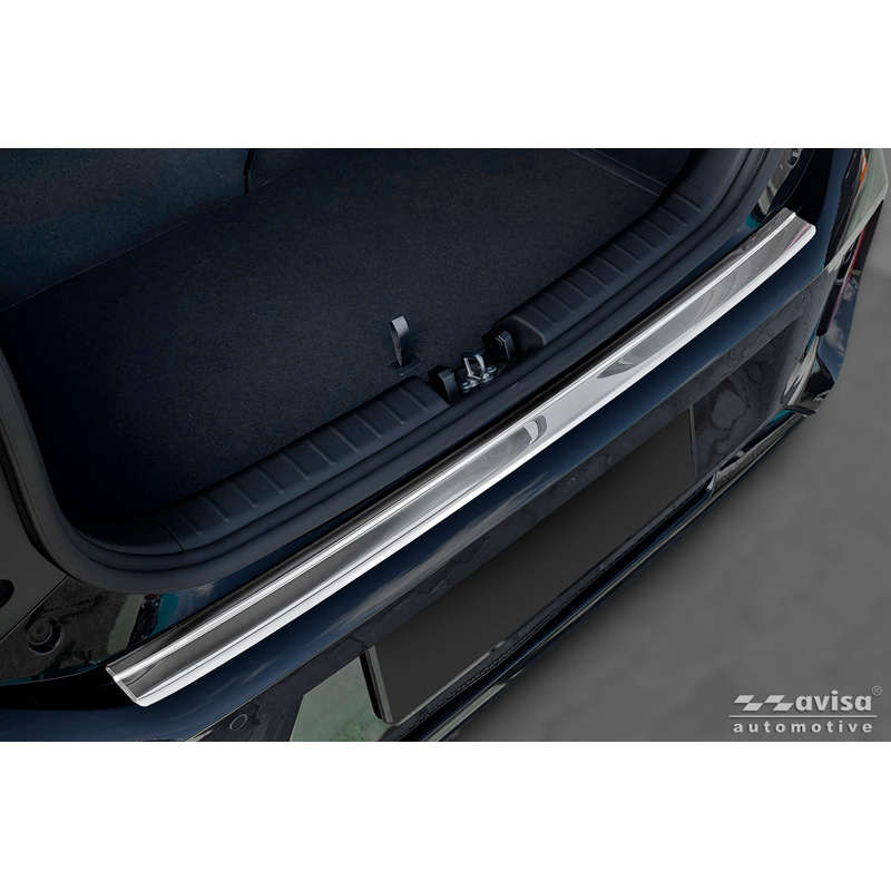 Avisa Protection de Seuil de Coffre Acier Inox sur mesure pour Kia Picanto III Facelift 2024- - Argent