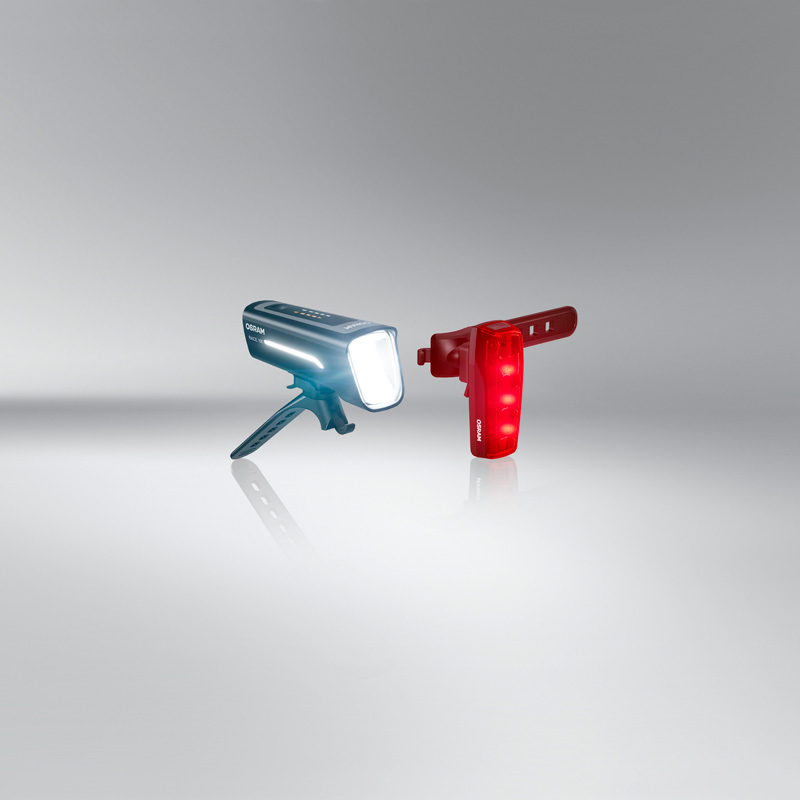 Osram LEDsBIKE® Race 100 Set - Ensemble d'éclairage pour vélo - y compris la fonction de feu de freinage automatique