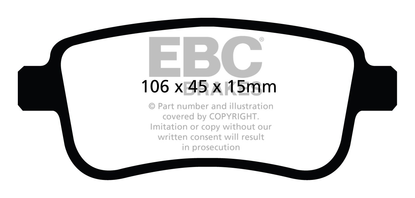 EBC Brakes RENAULT Scenic 2.0 TD (150) 2009-.. Remblokken achter