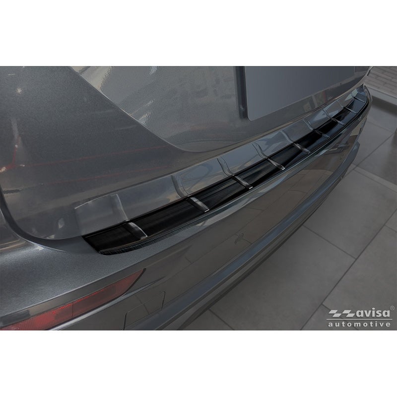 Avisa Protection de Seuil de Coffre Acier Inox sur mesure pour Mitsubishi Outlander IV Facelift 2025- - Noir