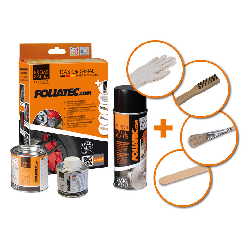 Foliatec Set peinture étriers de freins - Performance Bleu Luisant - 3 Components