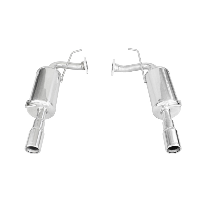 100% Inox Échappement Double sur mesure pour Mazda 6 2.3 Turbo 16V 260cv 2005- 1x80mm
