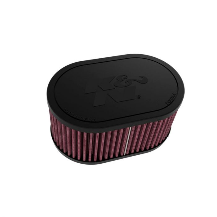K&N Filtre à Air Universel Ovale 54mm raccordement double, 159mm x 102mm diamètre, 76mm hauteur (RU-3510)