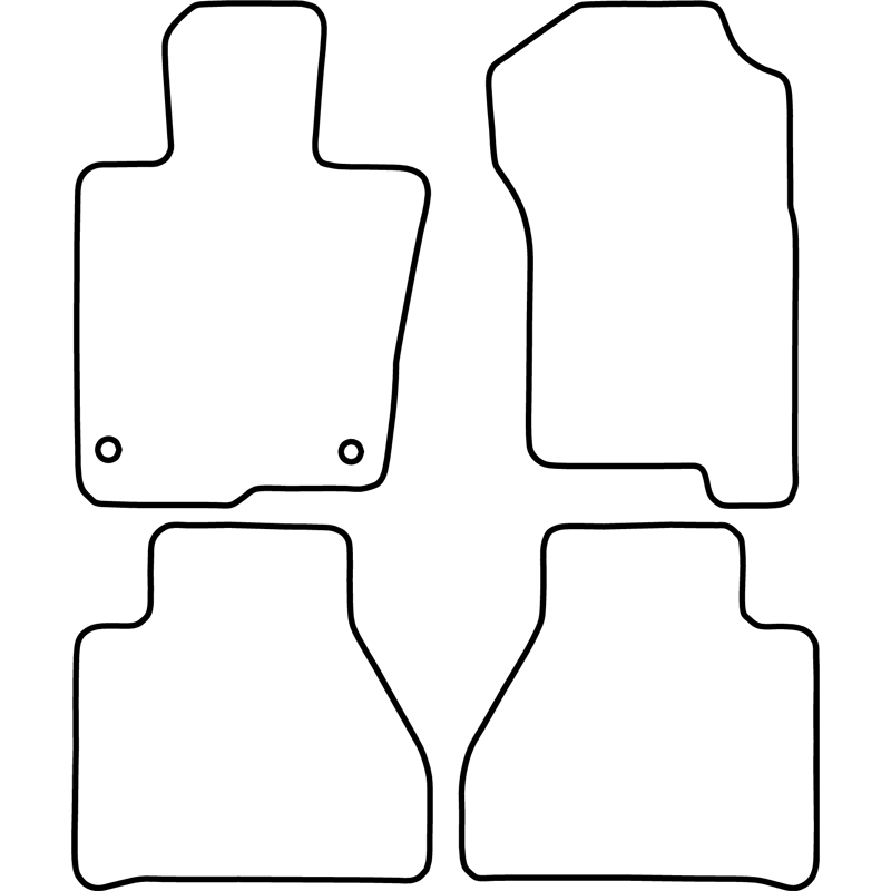 Set de tapis de sol en velours sur mesure pour Mercedes Classe-X (W470) 2021-