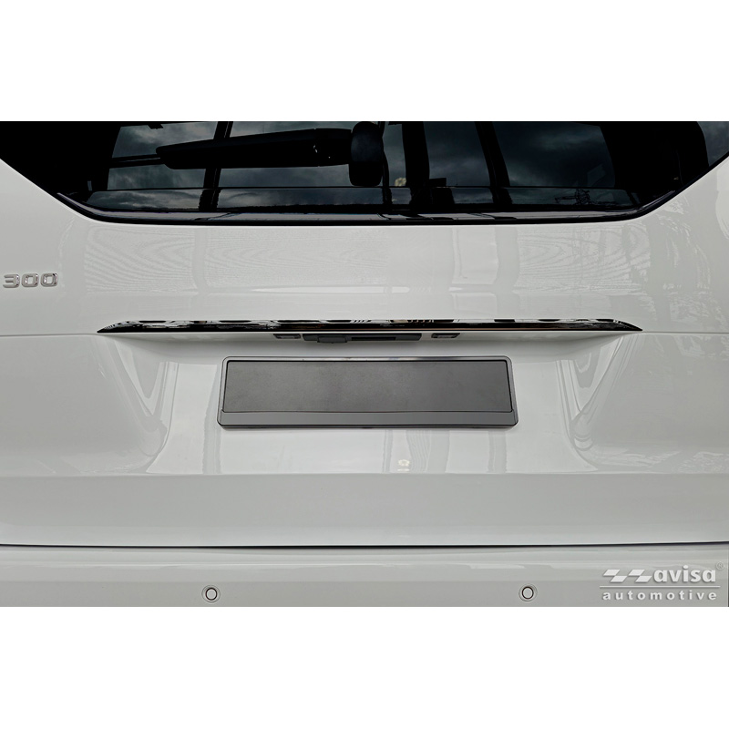 Avisa Moulure de hayon en Inox Noir Chrome sur mesure pour Mercedes Classe V (W447) 2014-2019, Facelift 2019-2024 & Facelift 2024-