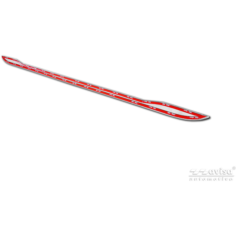 Avisa Revêtement d'habillage du hayon du coffre inox brossé sur mesure pour Toyota Yaris (P21) 2020-2024 & Facelift 2024-