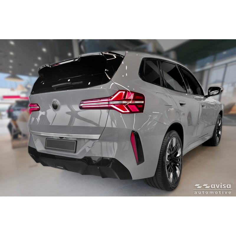 Avisa Revêtement d'habillage du hayon du coffre inox brossé sur mesure pour BMW X3 (G45) 2024- excl. M-Sport