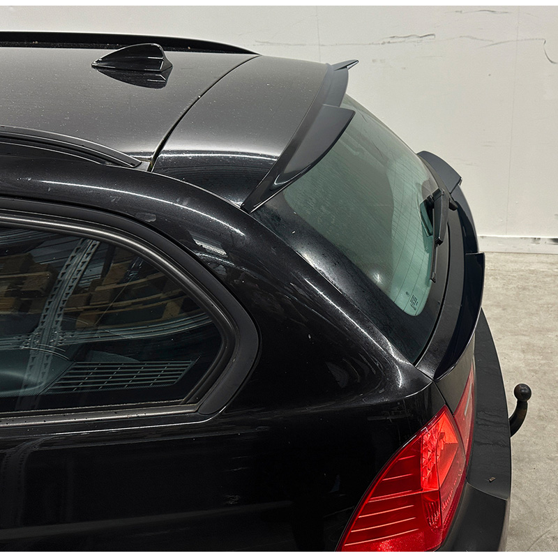 Becquet de toit (Spoiler Cap) sur mesure pour BMW Série-3 E91 Touring 2005-2012 (ABS Noir Luisant)
