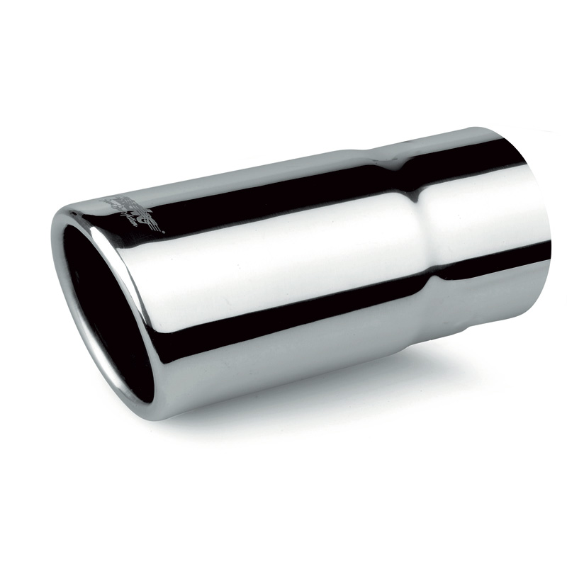Simoni Racing Embout d'Échappement Rond/Oblique Inox - Ø63xL140mm - Montage ->58mm