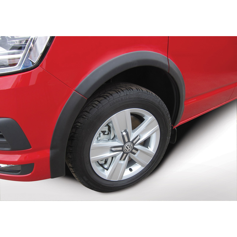 RGM Set extensions de garde-boue sur mesure pour Volkswagen Transporter T5 2003-2015 empattement court - porte glissante à gauche - Noir