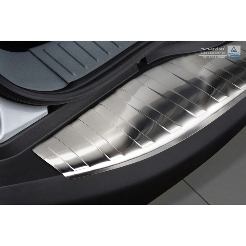 Protection de seuil arrière inox sur mesure pour Ford S-Max 2006-2015 'Ribs'