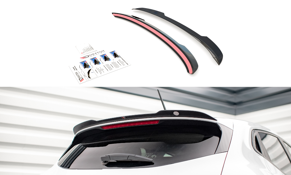 Spoiler Renault Clio Mk5 Maxton Glans Zwart