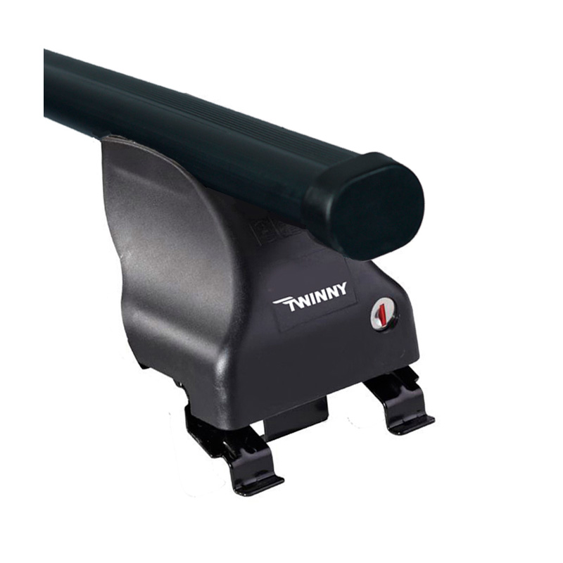 Jeu de barres de toit Twinny Load Acier S29 pour voitures avec rainure d'origine
