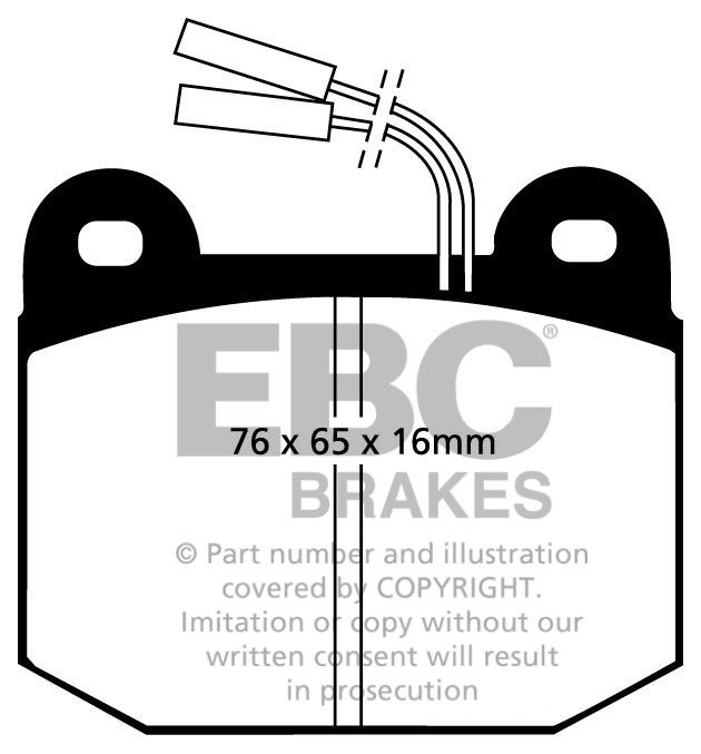 EBC Brakes ALFA ROMEO Alfa 75 2.0 TS 85-89 Remblokken voorzijde