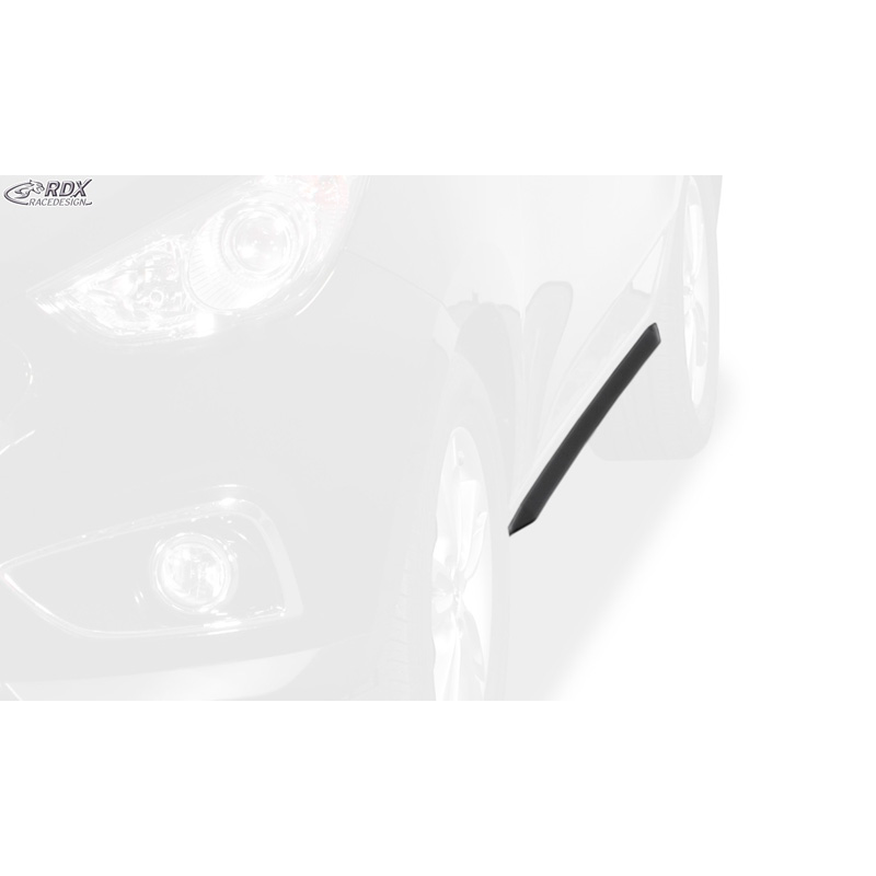 Jupes latérales 'Slim' sur mesure pour Hyundai ix35 2009-2016 (ABS noir luisant)