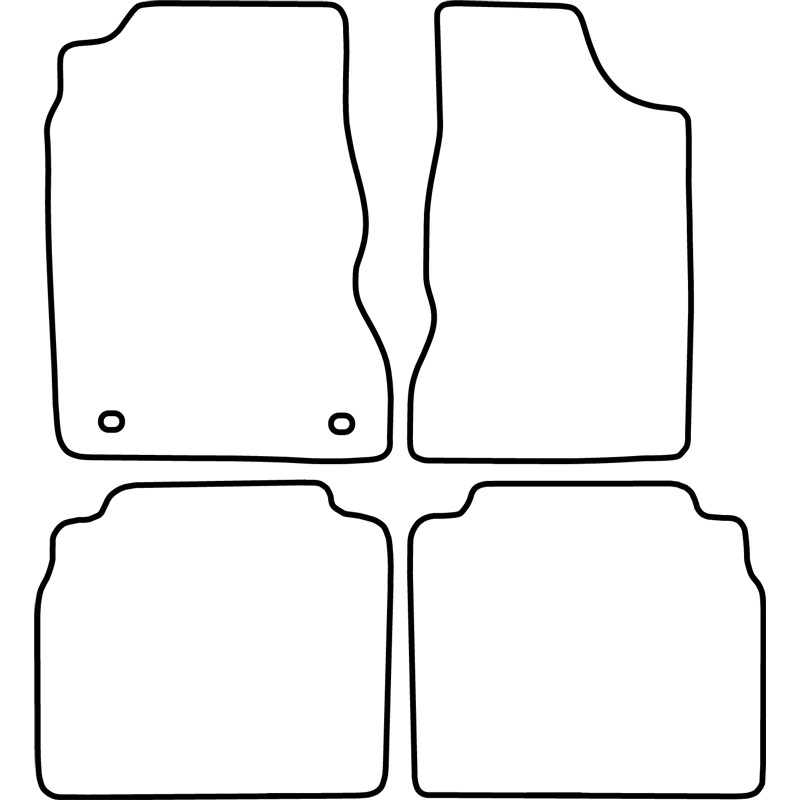 Set de tapis de sol sur mesure pour Chrysler Neon 2000-2003