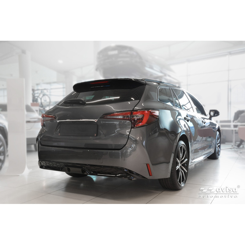 Avisa Revêtement d'habillage du hayon du coffre inox Chrome sur mesure pour Toyota Corolla Touring Sports (E21) 2019-