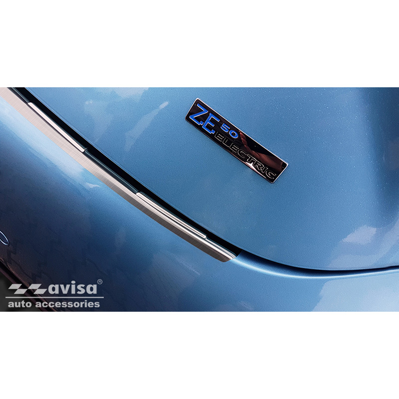 Protection de seuil arrière inox sur mesure pour Renault Zoe II 2019- 'Ribs'