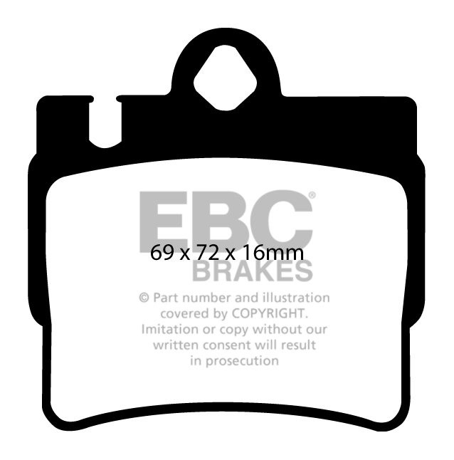 EBC Brakes MERCEDES S-Class (W220) S320 D 99-2002 Remblokken ach