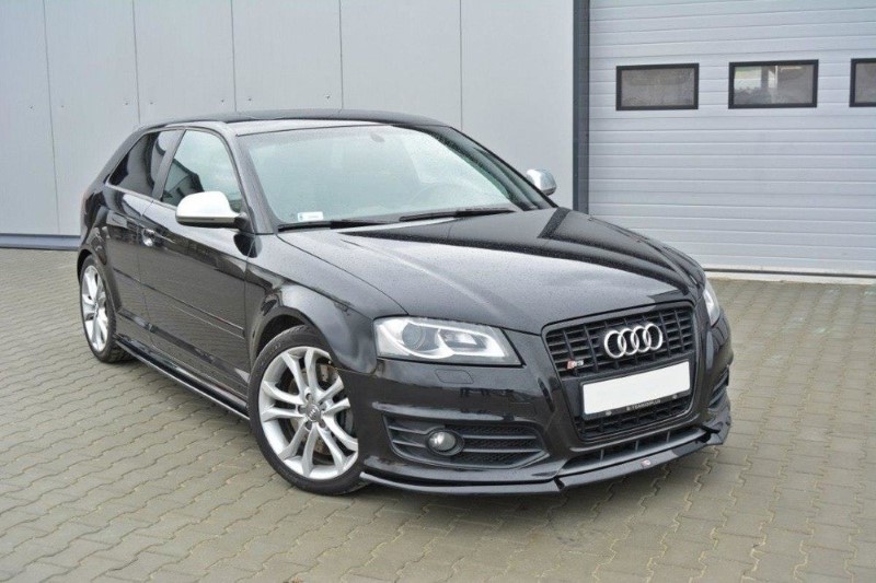 Voorspoiler V.1 Audi S3 8P FL Glanzend zwart