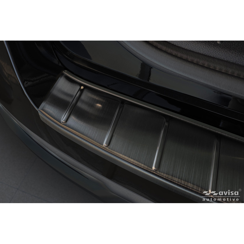 Avisa Protection de Seuil de Coffre Acier Inox sur mesure pour KIA Sportage V (NQ5) Facelift 2025- - Noir