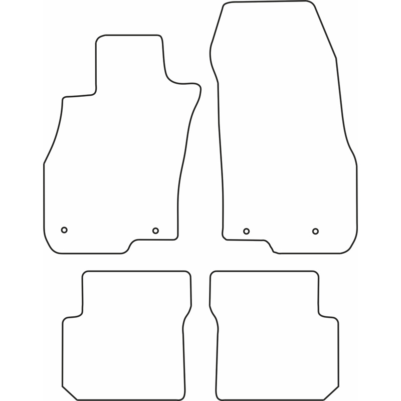Set de tapis de sol sur mesure pour Alfa Romeo Mito 2016-