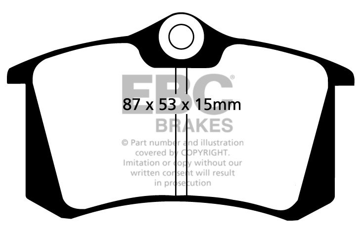 EBC Brakes RENAULT Clio 1.5 D (105) 2005-.. Remblokken achterzij