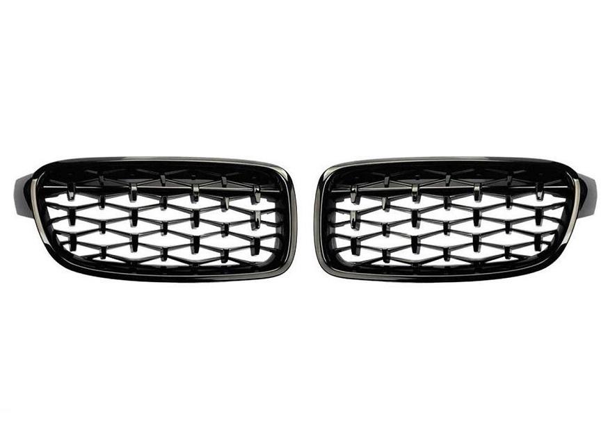Grill Nieren BMW 3 Serie F30 Zwart mat