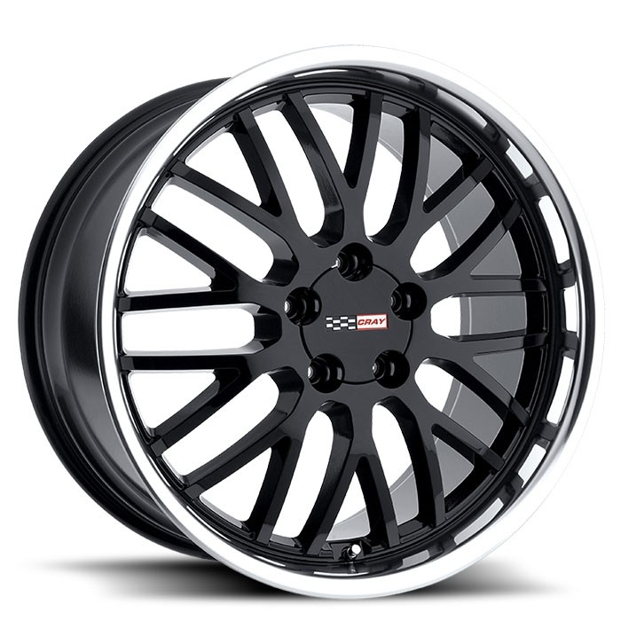 Velgen Cray Manta 18x10,5 5x120,65 ET65 Glanzend Zwart + Machine
