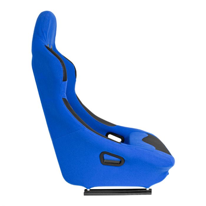 Siège baquet 'BW' - Bleu - Dossier fixe - incl. glissières