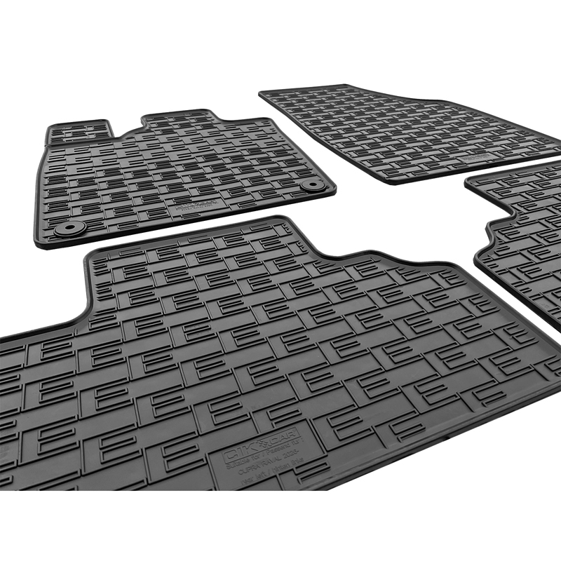 CIKCAR Set tapis de caoutchouc sur mesure pour Cupra Raval (KS1) & Skoda Epiq (PX1) 2026- (4-pièces + points de fixage)