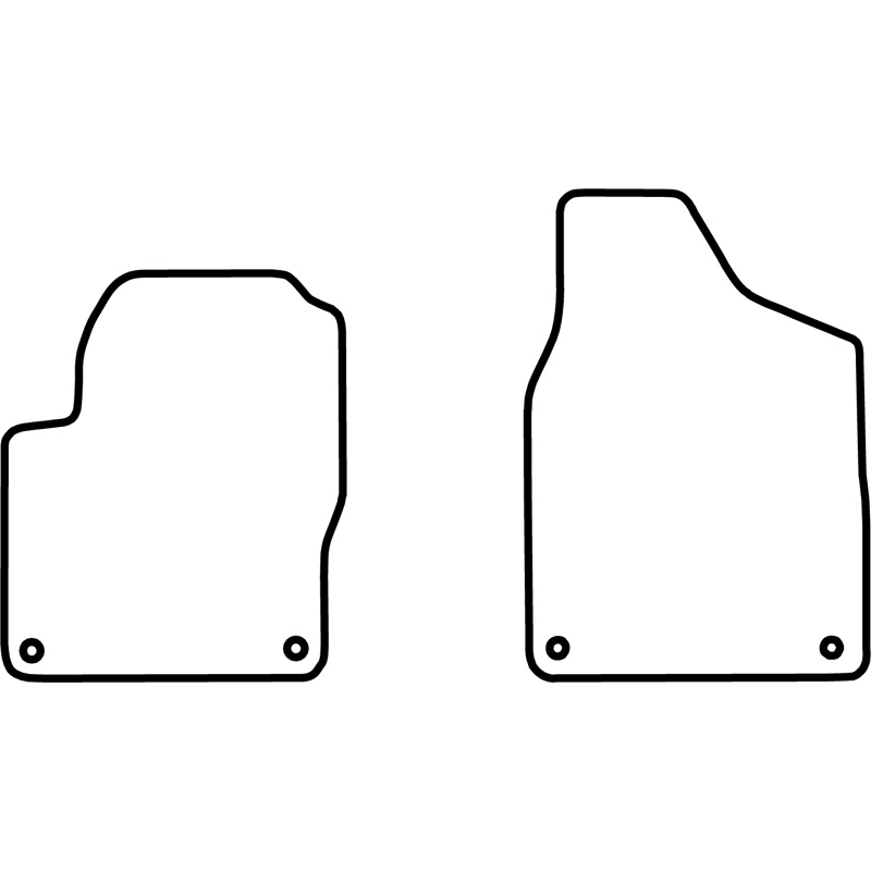 Set de tapis de sol sur mesure pour Ford Galaxy 1996-2006 (seulement avant)