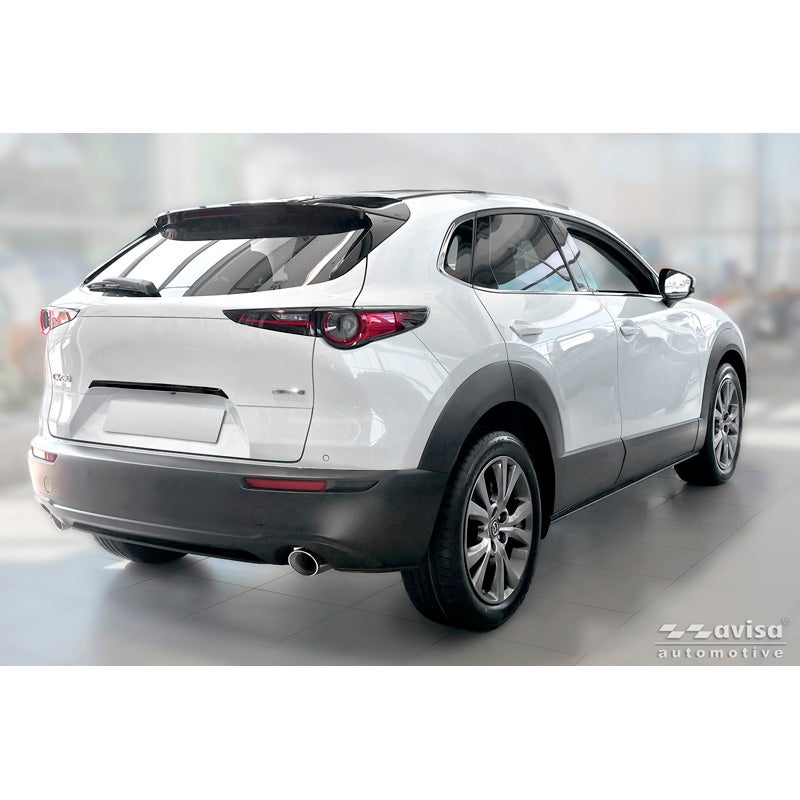 Avisa Moulure de hayon en Inox Noir Chrome sur mesure pour Mazda CX-30 (DM) 2019-