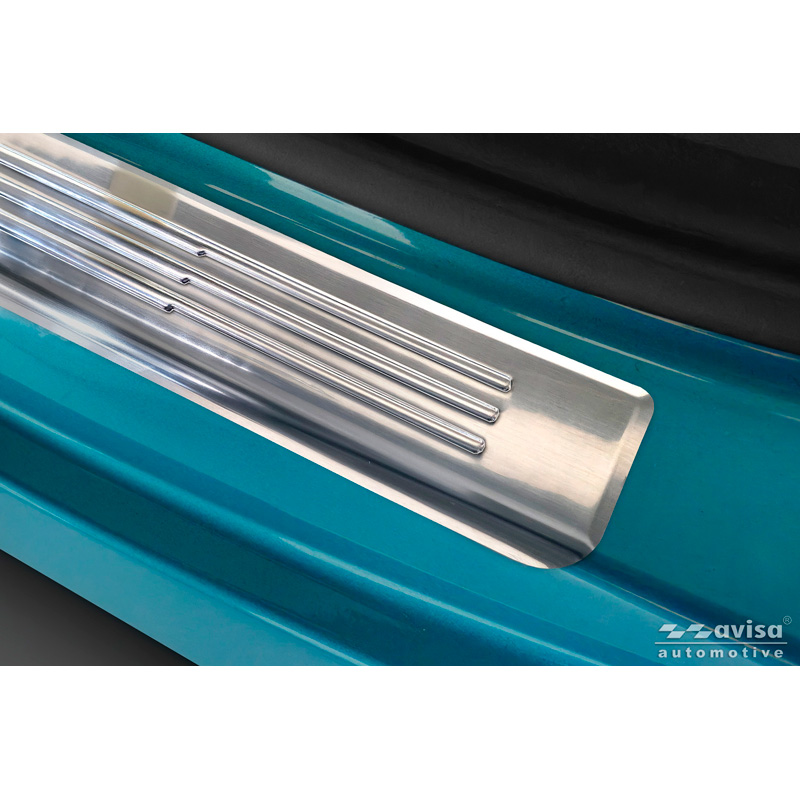 Avisa Seuils de portes inoxydable sur mesure pour BAIC Beijing X55 2024- - 'Lines' - 4-pièces