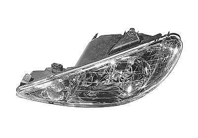 koplamp, Valeo, H7+H1, elektr verstelb, links Peugeot 206, 1998-