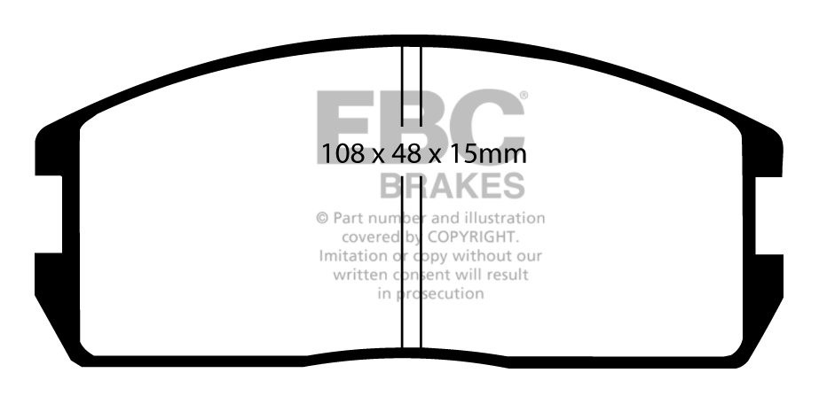 EBC Brakes MITSUBISHI Chariot 1.6 82-86 Remblokken voorzijde
