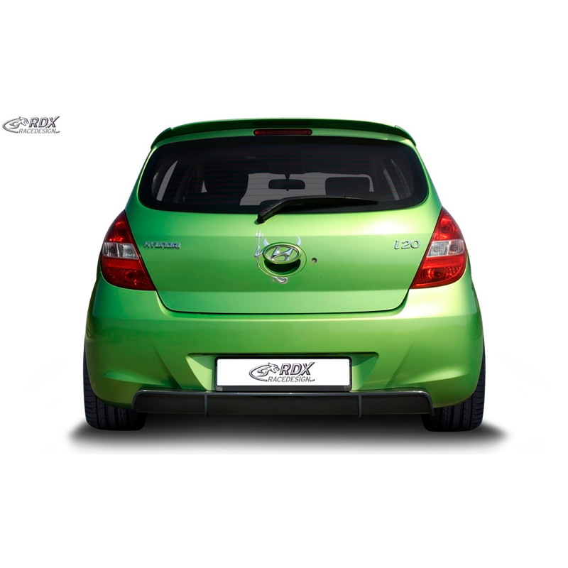 Jupe arrière 'Diffuseur' sur mesure pour Hyundai i20 PB/PBT 2008-2012 (ABS noir luisant)