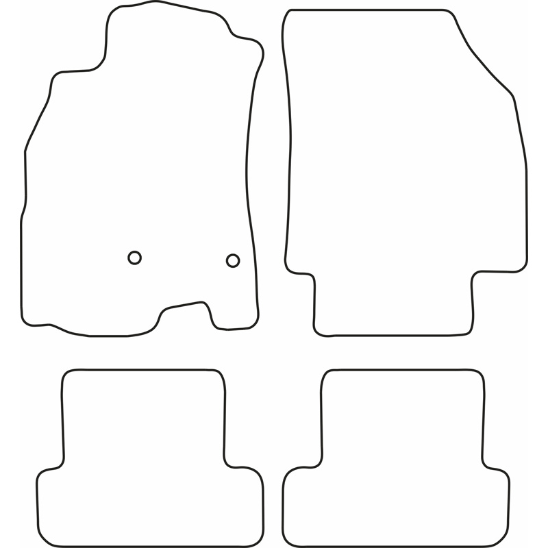 Set de tapis de sol sur mesure pour Renault Megane III 'Bose' 2011-2015