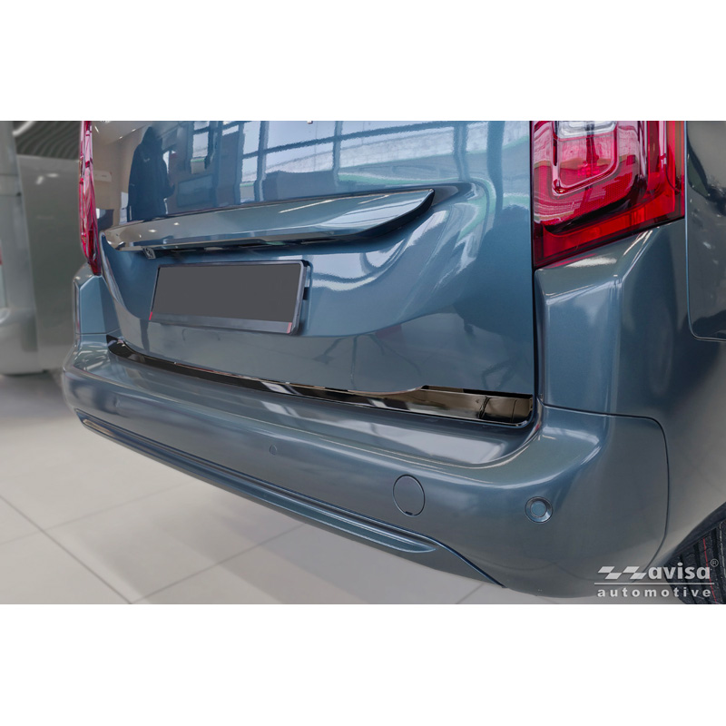Avisa Moulure de hayon en Inox Noir Chrome sur mesure pour Toyota Proace City Verso 2019-2024 & Facelift 2024-