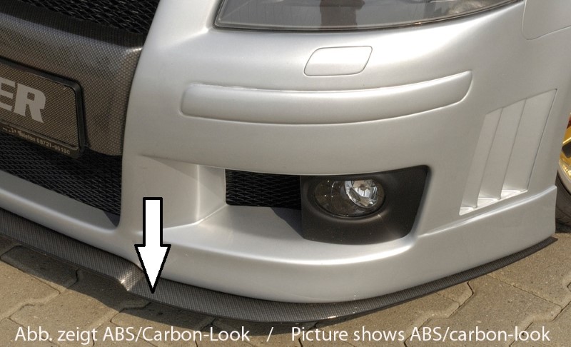 Spoilerzwaard Voor Spoilerlip Audi A3 8P ABS gevormde versie Rie
